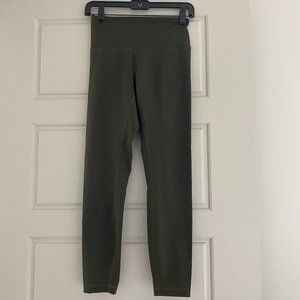 Lululemon Wunder Under High Rise 25" Olive Green 6